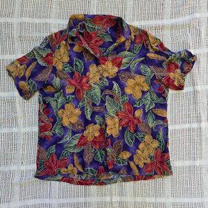 Vintage 80s Alfred Dunner Hawaiian Button-up